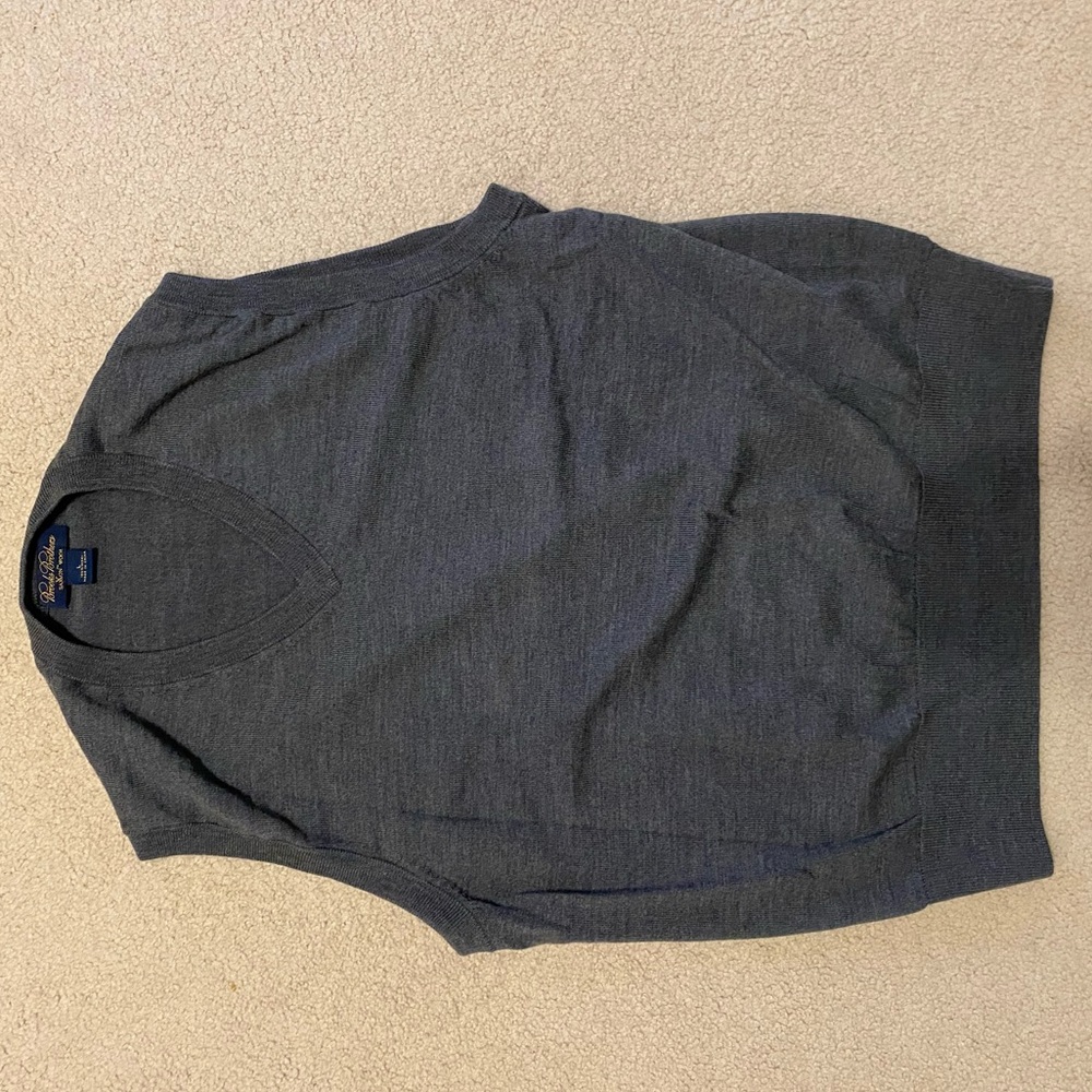 Grey brooks brothers sweater vest